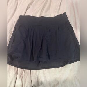 all in motion Black Athletic Skort with Layered Mesh Overlay